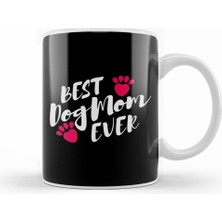 Humuts Best Dog Mom Ever Pug Sevimli Köpek Kupa Bardak Porselen