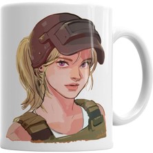 Humuts Pubg Female Capa 3 Kupa Bardak Porselen