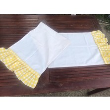 Sister Home Design Fırfırlı Sarı Pötikare Runner