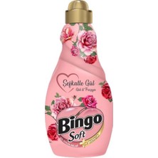 Bingo Soft Çamaşır Yumuşatıcı Konsantre Şefkatle Gül 4 x 1,44 lt