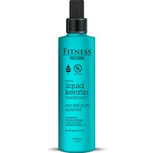 Fitness Professional Brezilya Fönü Sıvı Keratin Bakımı 250 ml Kalıcı Onarıcı ve Saç Düzleştirici Dumansız Sprey Bakım