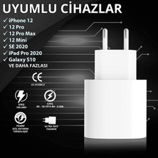 NewPole iPhone 11, 12 ve 13 İçin Hızlı Şarj Adaptörü USB-C 20W Adaptör. iPhone 11, 12 ve 13Cihazlar İle Uyumludur