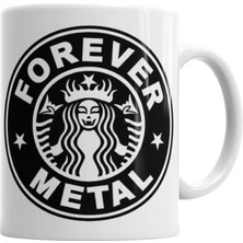 Humuts Metal Forever Kupa Bardak Porselen