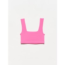 Dilvin 20167 Crop Top-Şeker P.