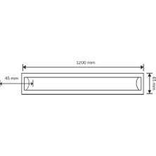 İnoled LED Etanj Armatür 40W/4000K Doğal Beyaz