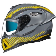 Nexx SX.100R Skıdder Mat Mavi-Neon Sarı Kask
