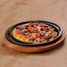 Lava Döküm Pizza / Krep / Pankek Tavası, Yuvarlak, ÇAP(Ø)28CM.