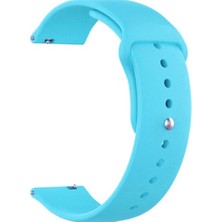 Markacase Huawei Watch Gt 2 46 mm Için Spor Silikon Kordon Kayış Mavi