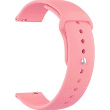 Markacase Huawei Watch Gt 2 46 mm Için Spor Silikon Kordon Kayış Pembe