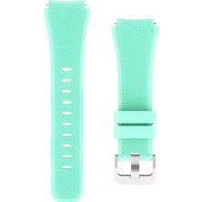 Markacase Samsung Galaxy Watch 3 45 mm Için Silikon Kordon Turkuaz