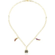 Harem Altın Moda Ikonu Zincir Kolye ZKU043