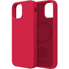 Buff iPhone 13 Pro Max Magsafe Rubber Fit Kılıf Red