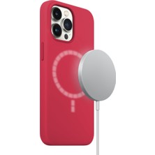 Buff iPhone 13 Pro Max Magsafe Rubber Fit Kılıf Red