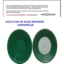 Silimo Gold Pan Altın Eleği Yeşil + Pan Üstü Elek Beraber Altın Arama Eleme Kumda Irmakta Altın Yıkama