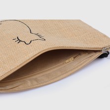 Ju Yaratıcı Tasarım Hasır Kadın Portföy & Clutch Çanta