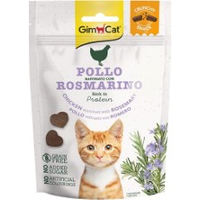 Gimcat Crunchy Snacks Chicken & Rosmery Tahılsız Kedi Ödülü 50 gr
