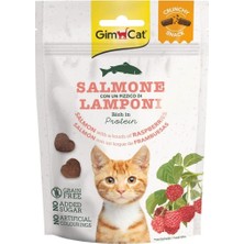 Gimcat Crunchy Snacks Salmon & Raspberry Tahılsız Kedi Ödülü 50 gr