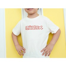 Roblox Baskılı  Beyaz Tişört