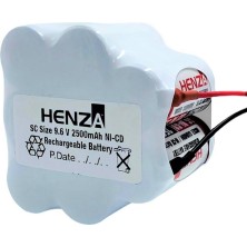 Henza Felix Indigo Serisi FL477 Uyumlu Henza 9.6V 2500MAH Şarjlı Süpürge Pili