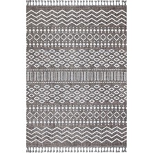 Türkmen Halı Rio 19495 Antrasit Beyaz Iskandinav Desen Halı