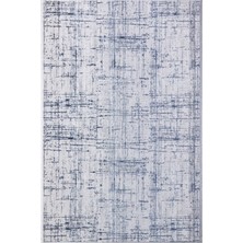 Türkmen Halı Poem PM07 Mavi Modern Desen Halı