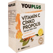 Youplus Vitamin C, Çinko & Propolis 20 Efervesan Tablet - Abdi İbrahim