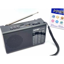 Nns Yeni Mini USB Am Fm Sw 3 Bant Radyo NS-8088BT Mini Dünya Radyo Alıcısı Usb/tf/bt ile