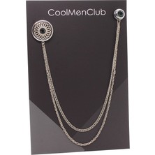 Coolmenclub Yeşil Taşlı Ceket Yaka Iğnesi