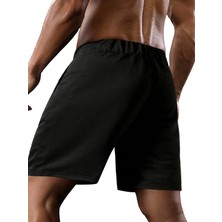 DAXİS Sportwear Company Erkek Siyah  Skull Baskılı Şort
