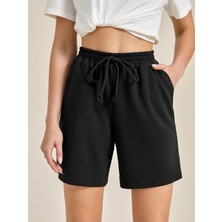 DAXİS Sportwear Company Erkek Kısa Siyah Short Hafif Kumaş ile Rahat Kesim