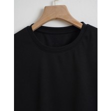 DAXİS Sportwear Company  Crop Siyah Tshirt
