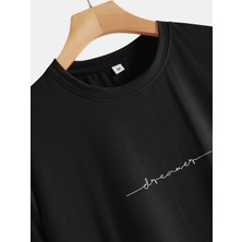 DAXİS Sportwear Company Dreamer Baskılı Oversize Tshirt