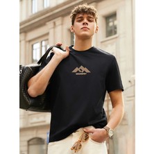DAXİS Sportwear Company  Geometry Baskılı Oversize Unisex Tshirt
