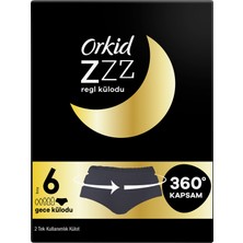 Orkid Gece Regl Külodu 2 Tek Kullanımlık Külot İpeksi Yumuşaklık ve 360° Koruma Sunar