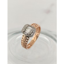 Pırlant 0,25 Karat Pırlanta Baget Yüzük