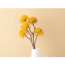 English Home Thorn Onion Tek Dal Yapay Çiçek Sarı