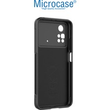 Microcase Xiaomi Poco M4 Pro 5g Miami Serisi Darbeye Dayanıklı Silikon Kılıf - Siyah