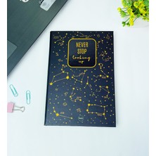 Giftmoda Yıldız Haritası Tasarımlı Lastikli Defter