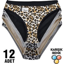 Oskasa Tutku 0740 Leopar Bayan Bikini 12'li