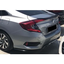 Hasakman Honda Civic Fc5 Arka Flap + Klips Seti Piona Black Ithal 2016 2017 2018 2019 2020 2021