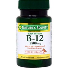 Nature's Bounty  Nature's Bounty Vitamin B-12 2500 Mcg  75 Tablet