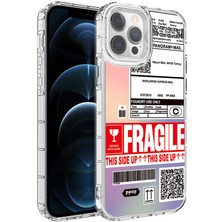 ZORE iPhone 13 Pro Max Kılıf Renkli Desenli Sert Silikon Korn Kılıf