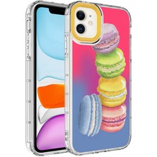 ZORE iPhone 12 Kılıf Renkli Desenli Sert Silikon Zore Korn Kılıf