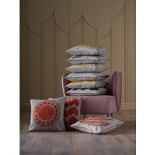 Doqu Home Pandora Dekoratif Kırlent 50X50CM Akasya Kiremit