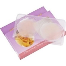 qosrix Silikon Şeffaf Jel Göğüs Ucu Gizleyen Kapatan Kapatıcı Ped Nipple Silicone 1 Çift