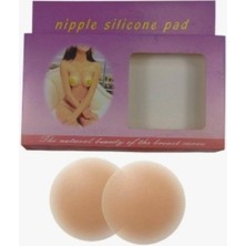 qosrix Silikon Şeffaf Jel Göğüs Ucu Gizleyen Kapatan Kapatıcı Ped Nipple Silicone 1 Çift
