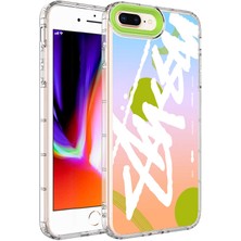 ZORE iPhone 8 Plus Kılıf Renkli Desenli Sert Silikon Zore Korn Kılıf