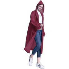 Eleven Markets Spor Yağmurluk Eva Bordo Yağmurluk