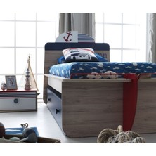 Hanedanev New Ocean Başlıklı Karyola 90X190 cm