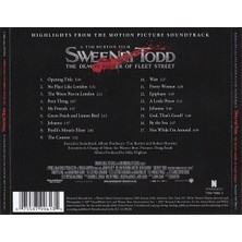 Stephen Sondheim – Sweeney Todd: The Demon Barber Of Fleet Street (Highlights From The Motion Picture Soundtrack) CD